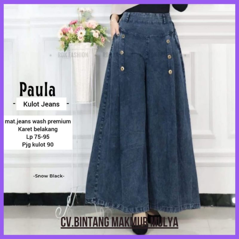 Celana Jeans Wanita Palazzo Wanita Jumbo