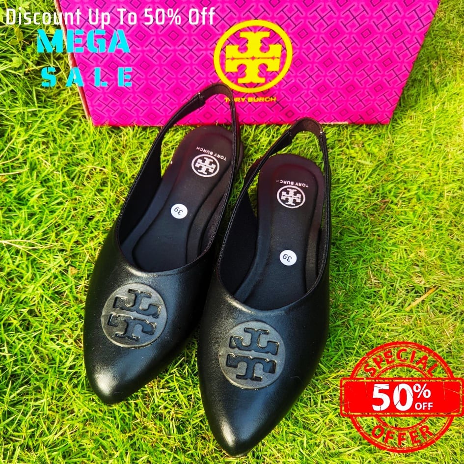 TORY BURCH - Flatshoes Sepatu Wanita Flat Sepatu Perempuan Tory Burch KW Black Series Slip-On, Mules &amp; Mary Janes SK-096