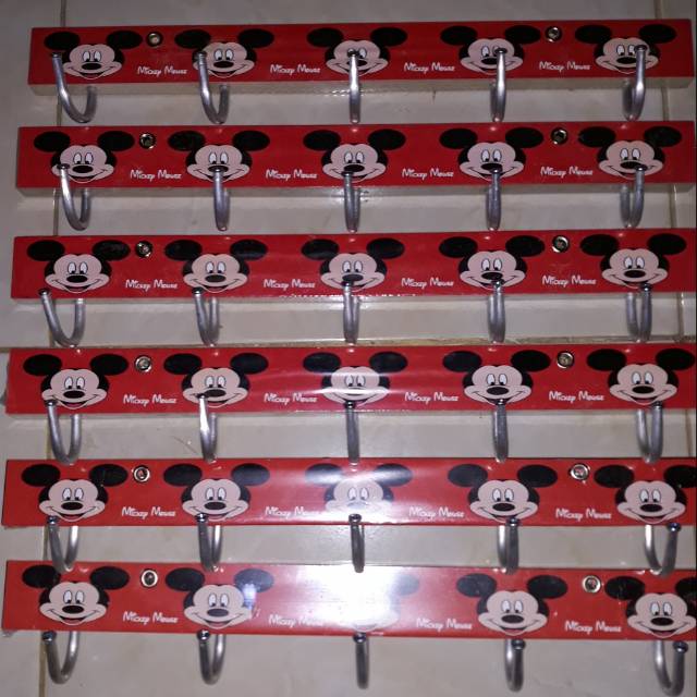 Kapstok kayu karakter MK MERAH