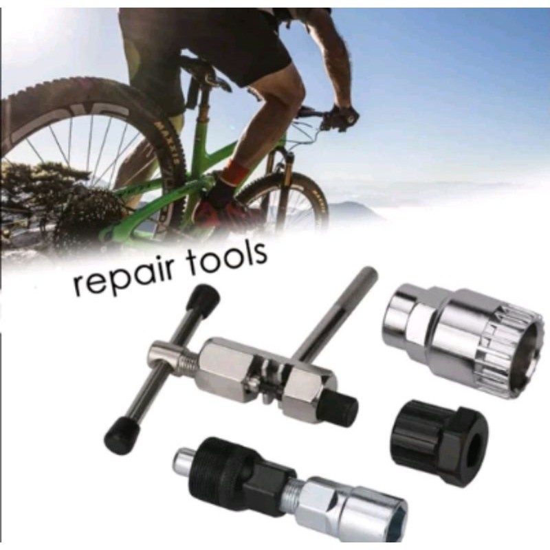 Taff SPORT 4 in 1 Perlengkapan Reparasi Sepeda Bicycle Tool Set  Pasang Lepas chain rantai bb