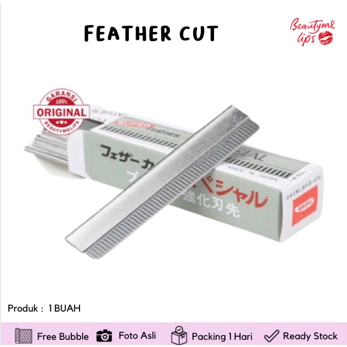 FEATHER CUT / PISAU CUKUR ALIS / EYEBROW TIMMER (satuan)