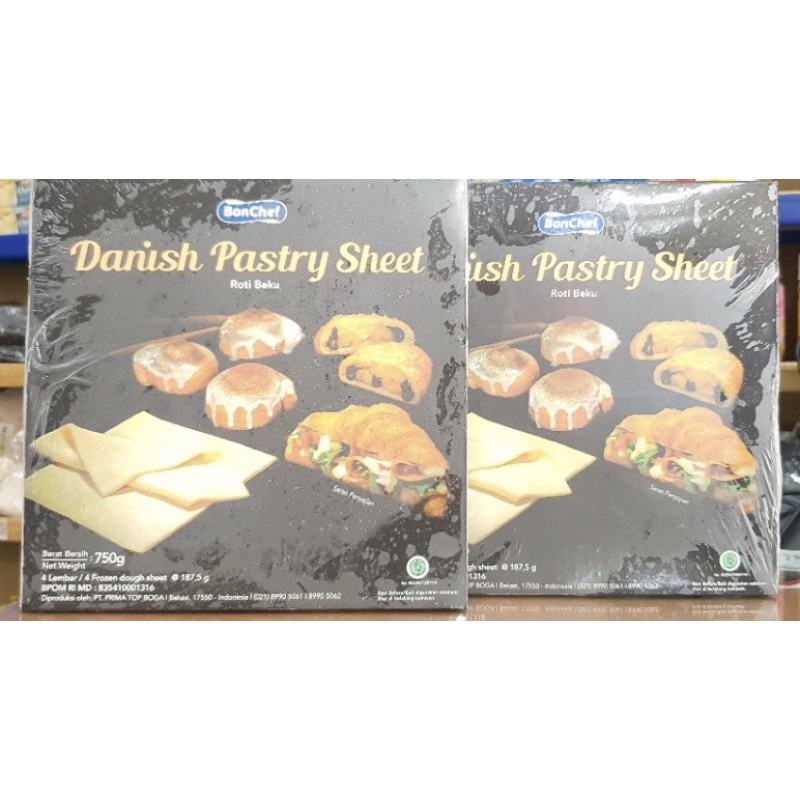 Bonchef Danish Pastry Sheet / Kulit Danish Pastry Bonchef 750Gr