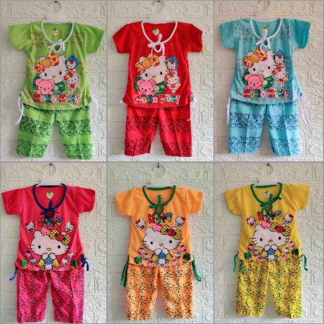 CANDY Babydoll PENDEK Setelan baju celana harian murah anak perempuan cewek hello kitty lol marrie little ponny doraemon 1 2 3 4 5 6 tahun S M L XL XXL