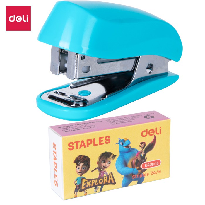 

Deli E0235F Mini Stapler #12 w/staples 3C / Mini Hekter #12