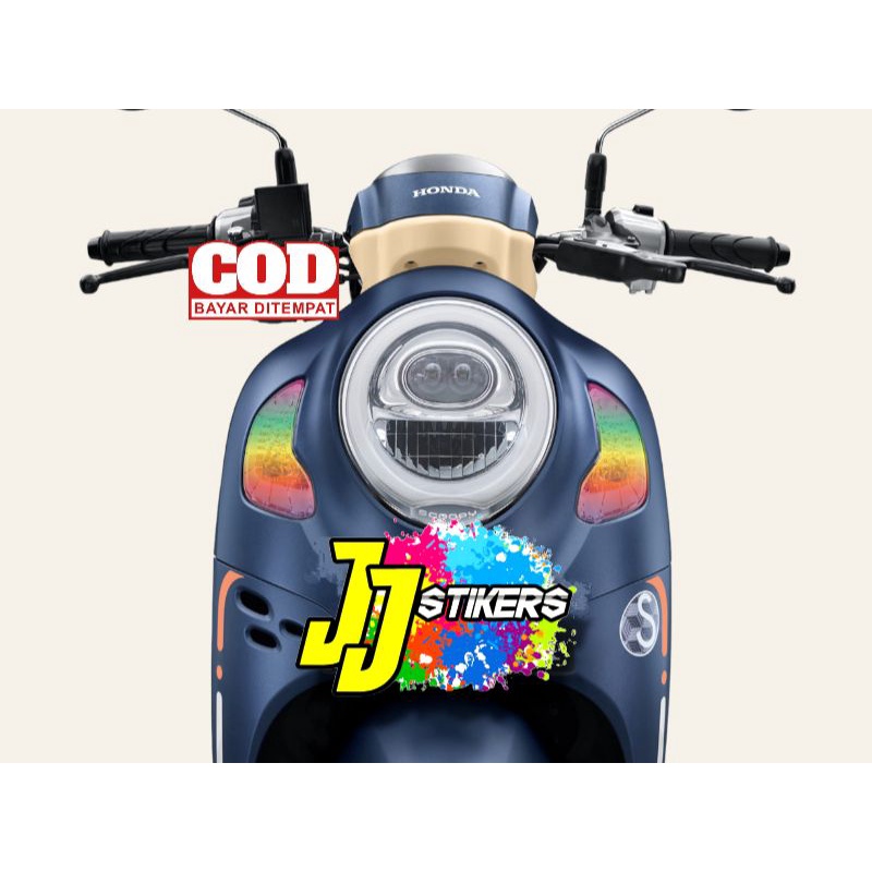 Sticker pelangi stiker sein depan belakang scoopy new 2021