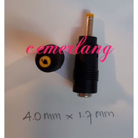 4.0mm*1.7mm Sambungan Jack DC/Female to Male Over Connector Jack DC