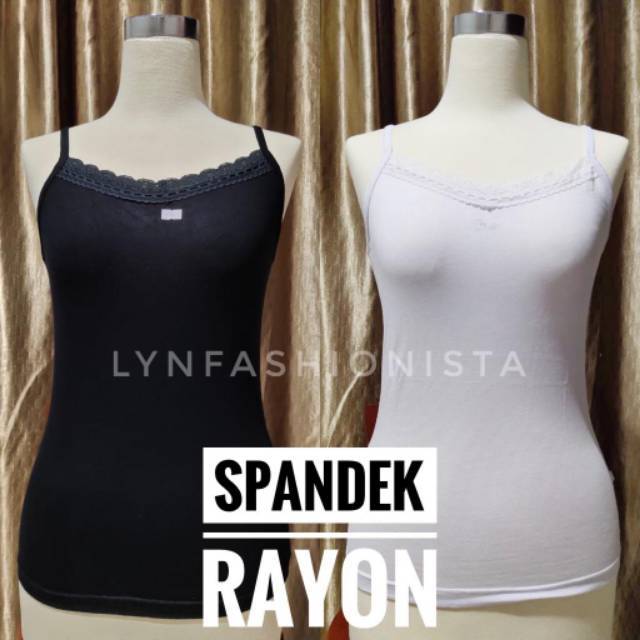 TANKTOP WANITA INNER DALAMAN BASIC RENDA TEBAL ADEM