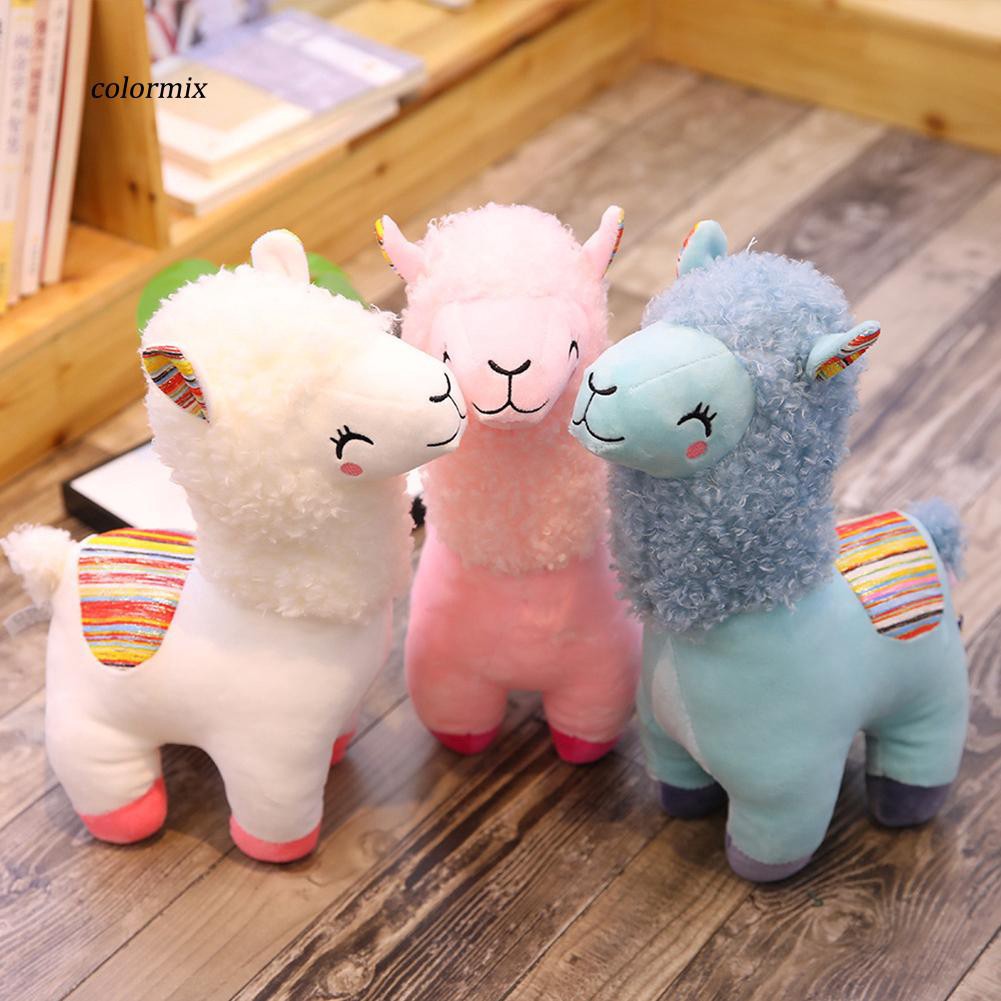 Mainan Bantal Boneka Hewan Alpaca Lucu Lembut Untuk Hadiah Ulang