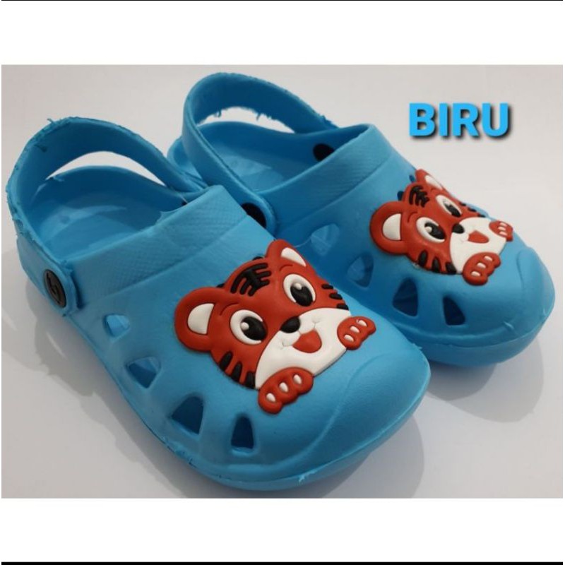 DX-008E Sandal Baim Anak Balita Laki Laki Motif Tiger Harimau Merek Dulux Size 21-26