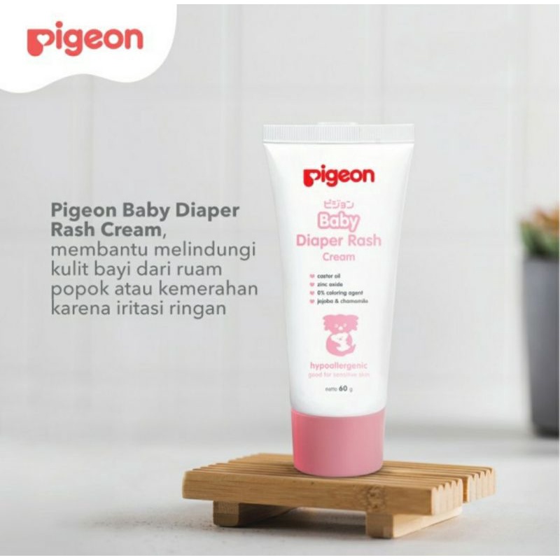 PIGEON Baby Cream Diaper Rash 60gram Hypoallergenic Chamomile