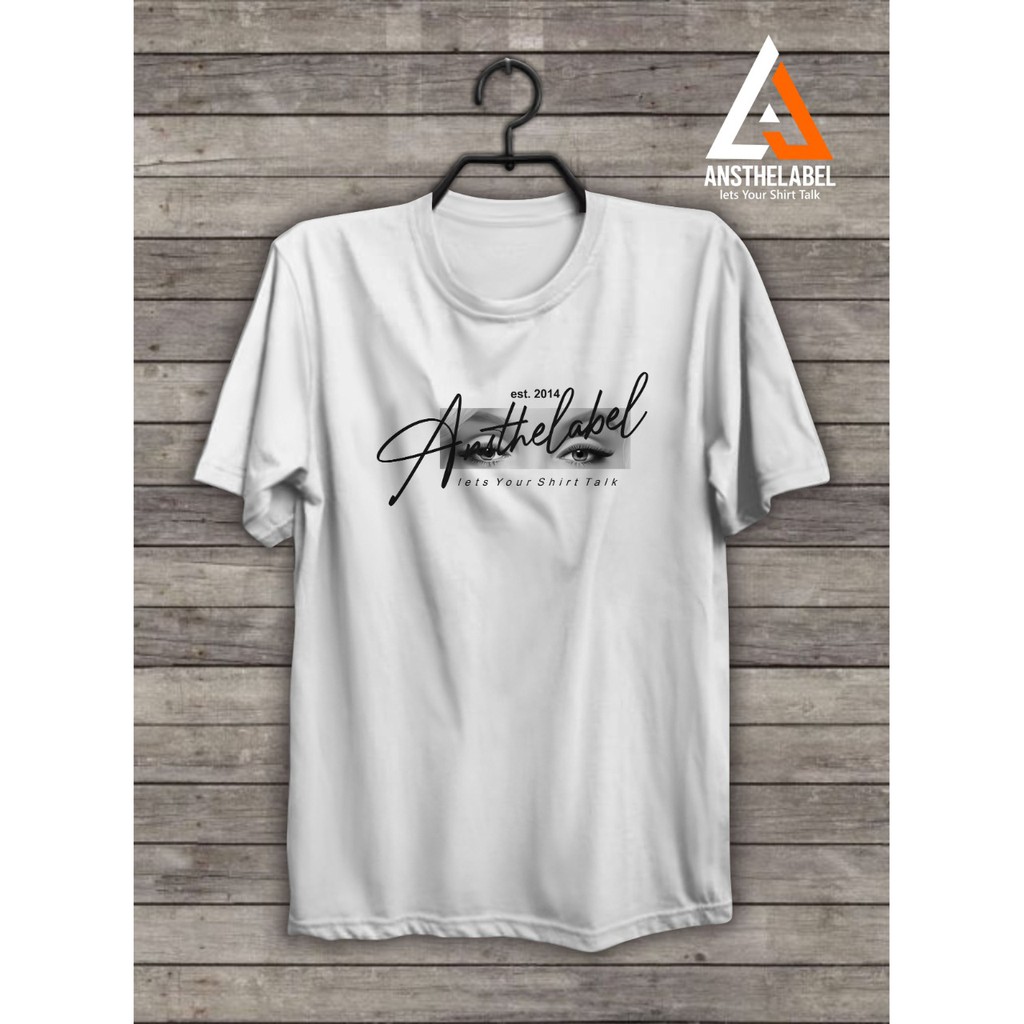 KAOS CUSTOM SABLON DTG DESIGN ANSTHELABEL BY ANSTHELABEL