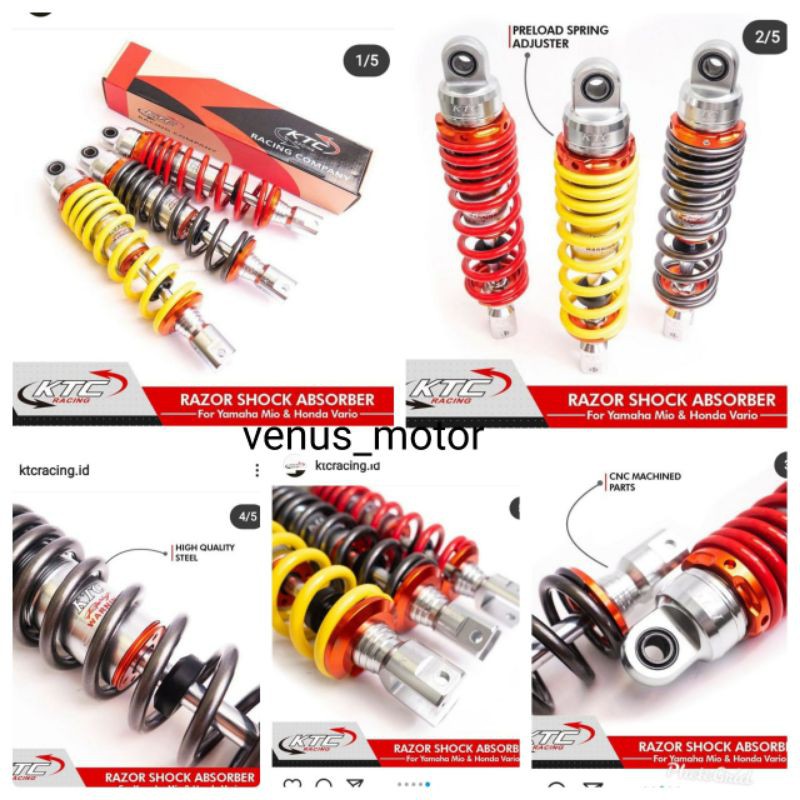 SHOCK KTC VARIO/BEAT/MIO/scopy/fino dllSHOCKBREAKER KTC MATIC SHOCK ktc MATIC