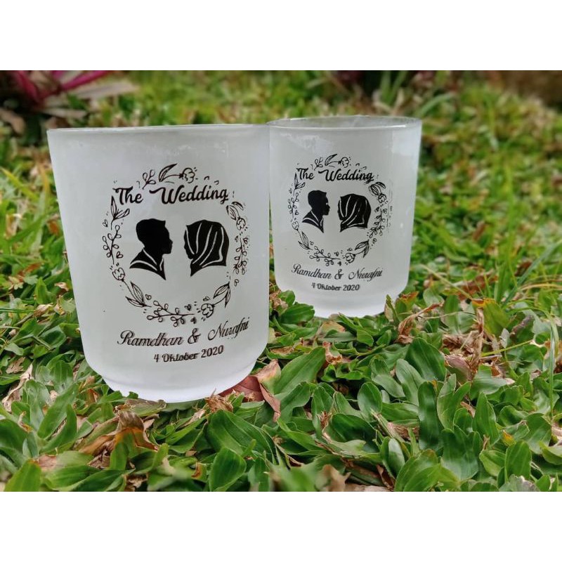 Souvenir gelas gagang doff