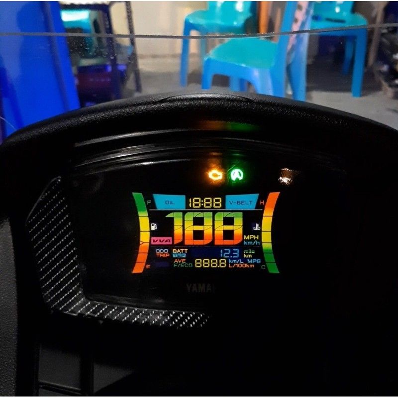 Paket Modif Sticker LCD Speedometer  Motor Nmax New 2020-2025