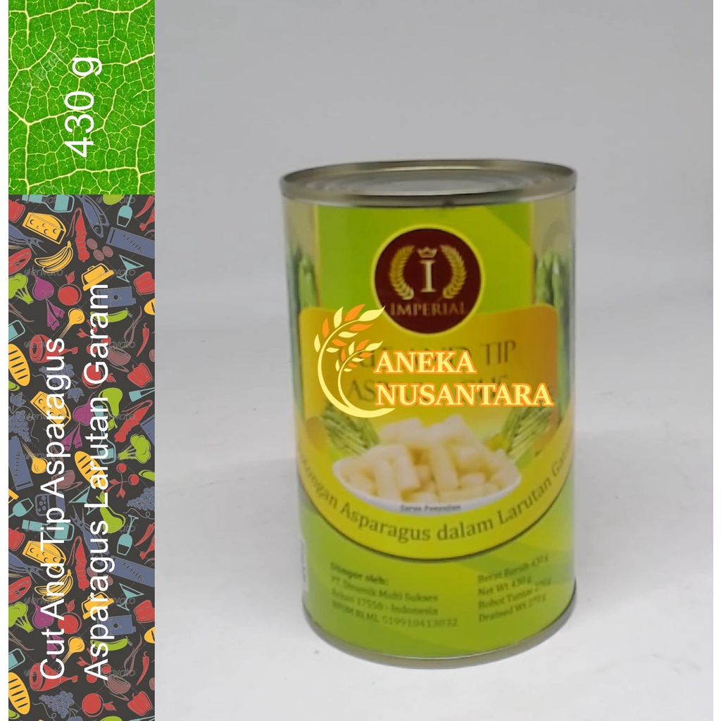 

Imperial Cut & Tip Asparagus / Asparagus Dalam Kaleng 430gr