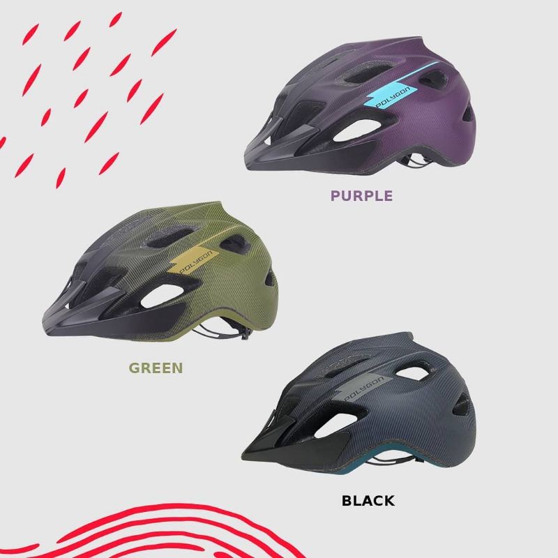 Helm MTB AM Trail XC Helm Sepeda Helm Polygon Moxie Helmet MTB