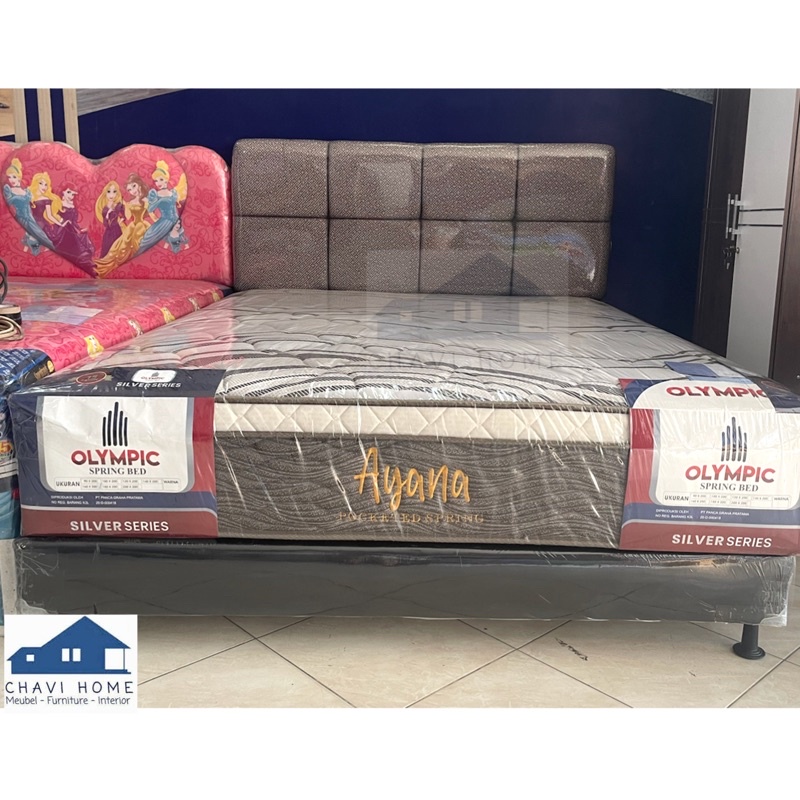 set springbed olympic ayana spring bed kasur pocket spring bed original set