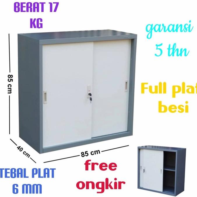 

Office & Stationery | Document Organizer | Lemari Arsip Besi Pendek Pintu Sliding | Best Seller