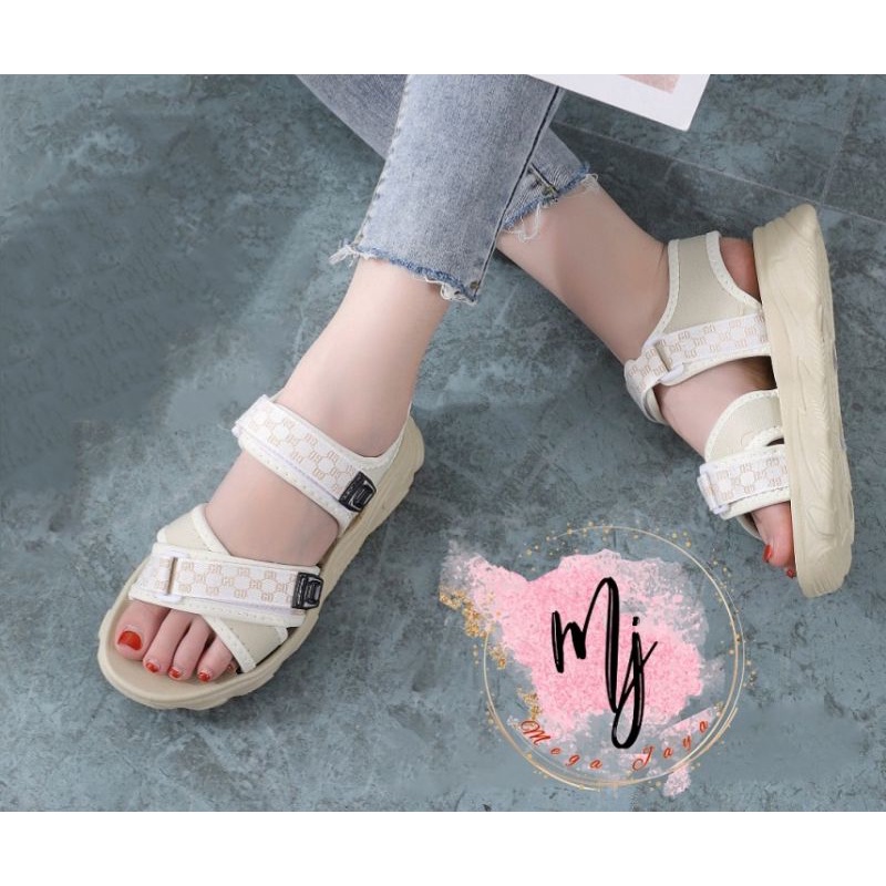 sandal tali wanita fashion sendal gunung import