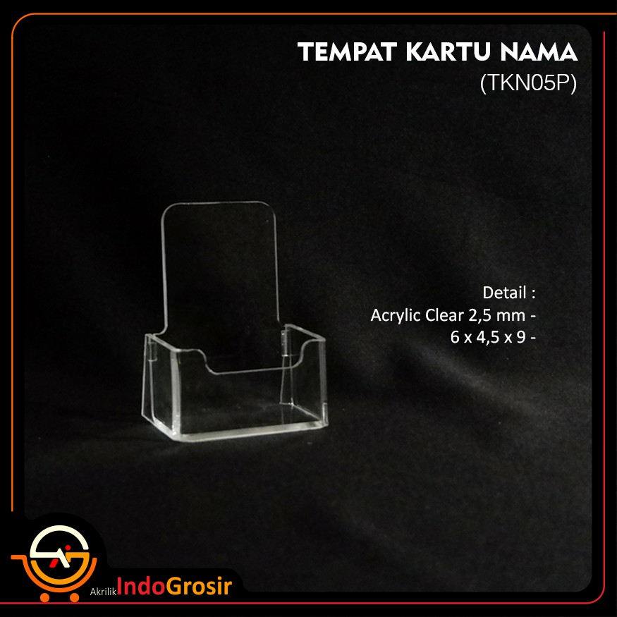 

Tempat Kartu Nama Akrilik Portrait - Acrylic Name Card Holder IDGTKN05P