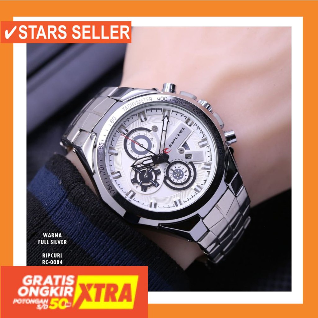 JAM TANGAN GROSIR MURAH LELAKI ANTI KARAT AIR LAKI / Jam tangan RIPCURL pria RC0084 READY