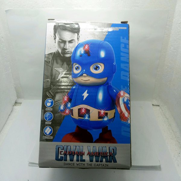F 3  ROBOT DANCE Mainan Anak Robot Hero Dance Avengers Iron Man Spidermen