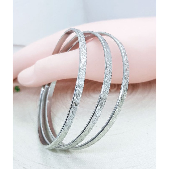 gelang keroncong titanium isi 3 pcs anti karat