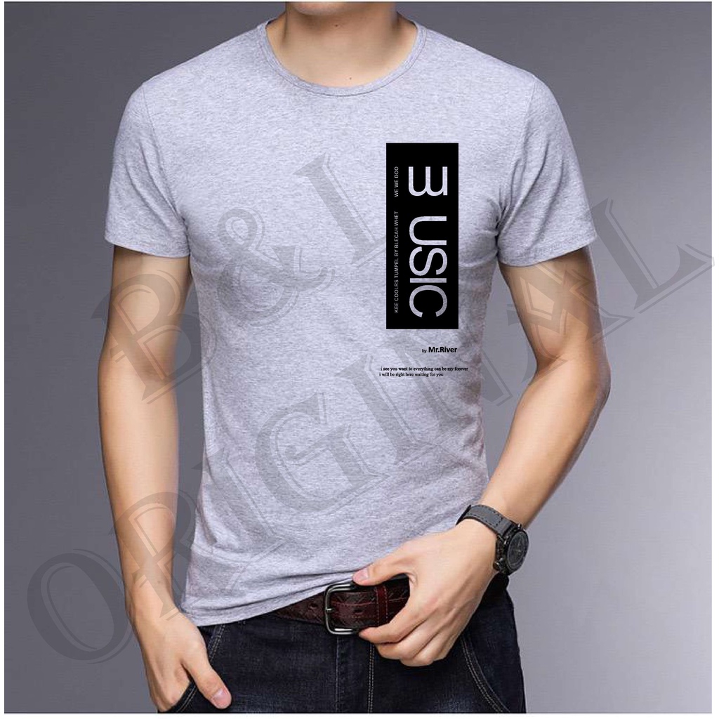 BS TERLARIS BAJU KAOS  USIC TANGAN PENDEK PRIA DAN WANITA GOOD QUALITY