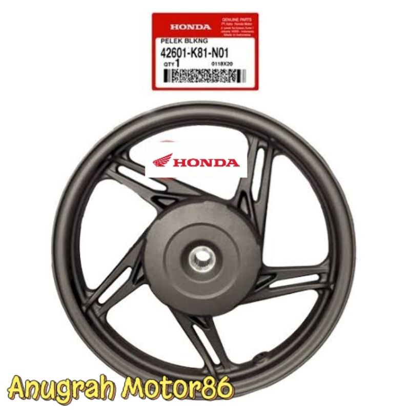 42601-K81-N01 Velg Pelek Racing Belakang Beat Sporty Esp K81 2016-2020