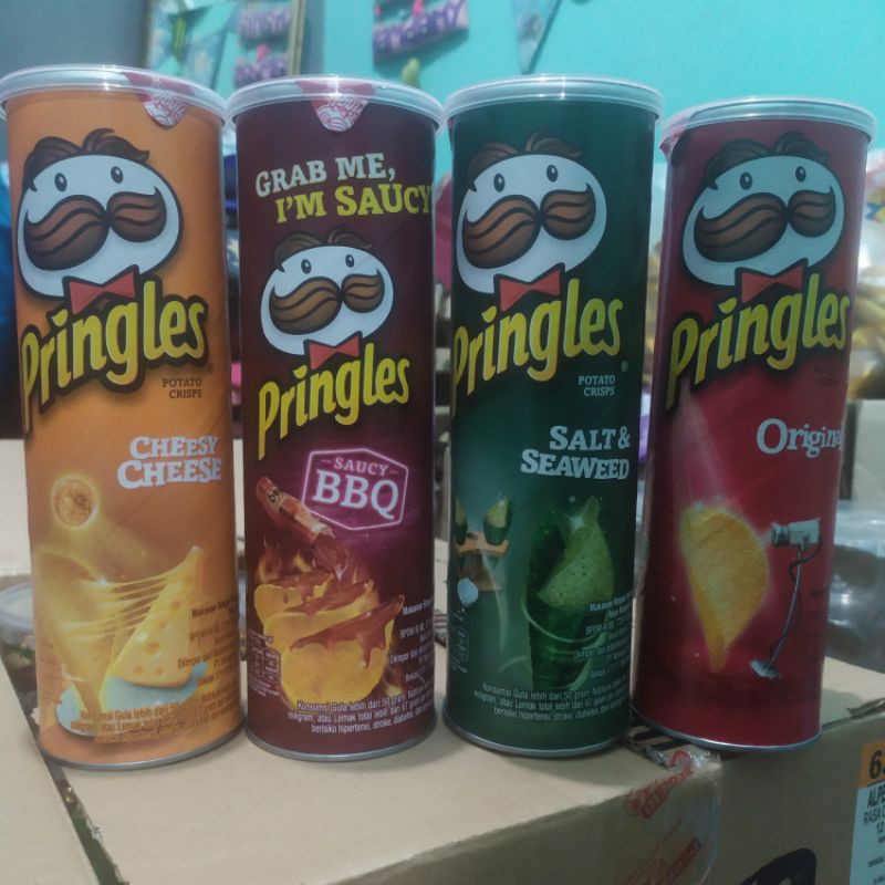 PRINGLES POTATO SALE 107gr UKURAN BESAR FREE BUBBLEWRAP / KERIPIK KENTANG PRINGLES