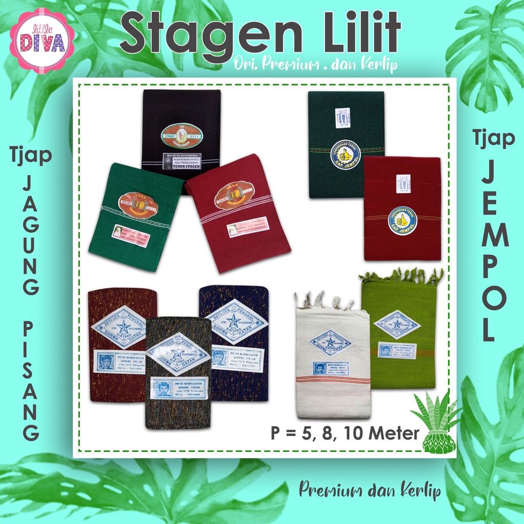 Stagen Ibu Melahirkan Tenun 10 Meter  Lilit Cap JAGUNG PISANG JEMPOL Bintang pasca ibu melahirkan panjang setagen