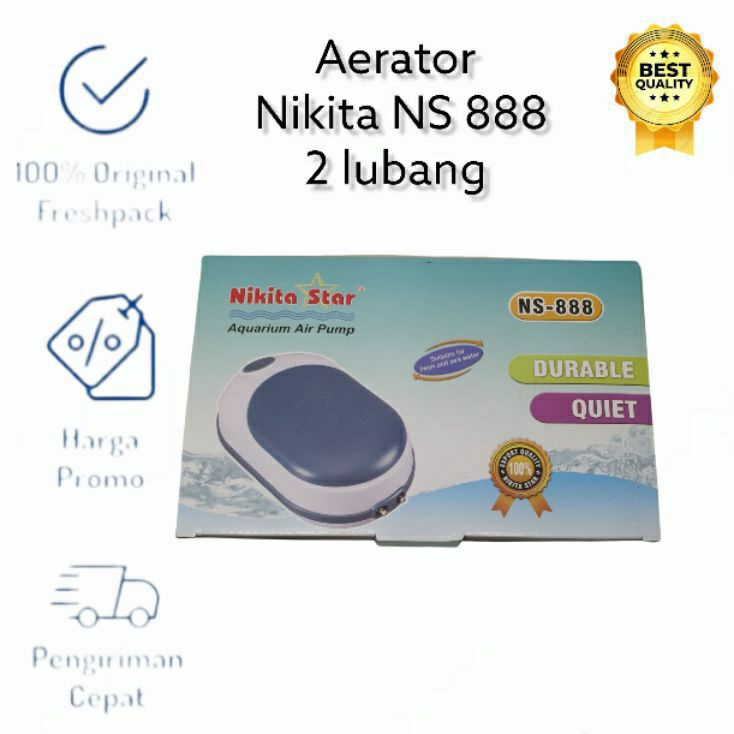 Aerator 2 lubang nikita star ns 888 airpump aquarium