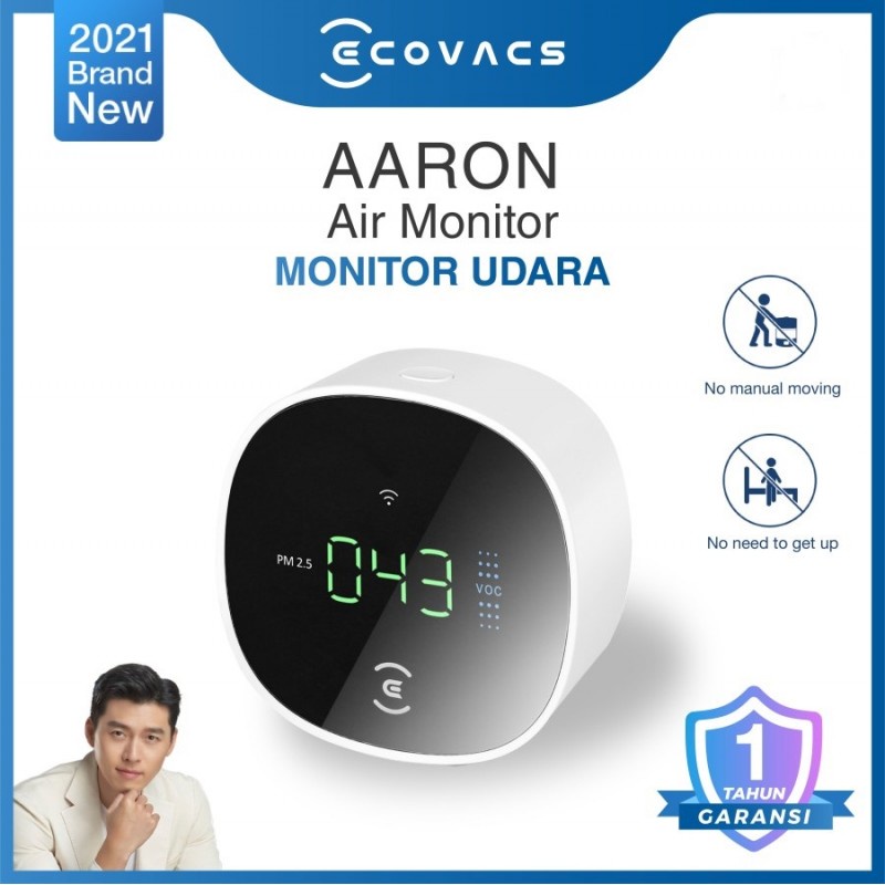 Ecovacs AARON Air Quality Monitor Alat Deteksi Pengukur Kualitas Udara