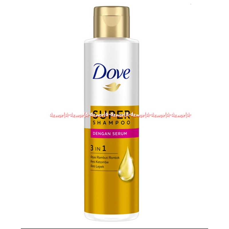 Dove Super Shampoo Dengan Serum Rambut 3in1 Dofe 125ml