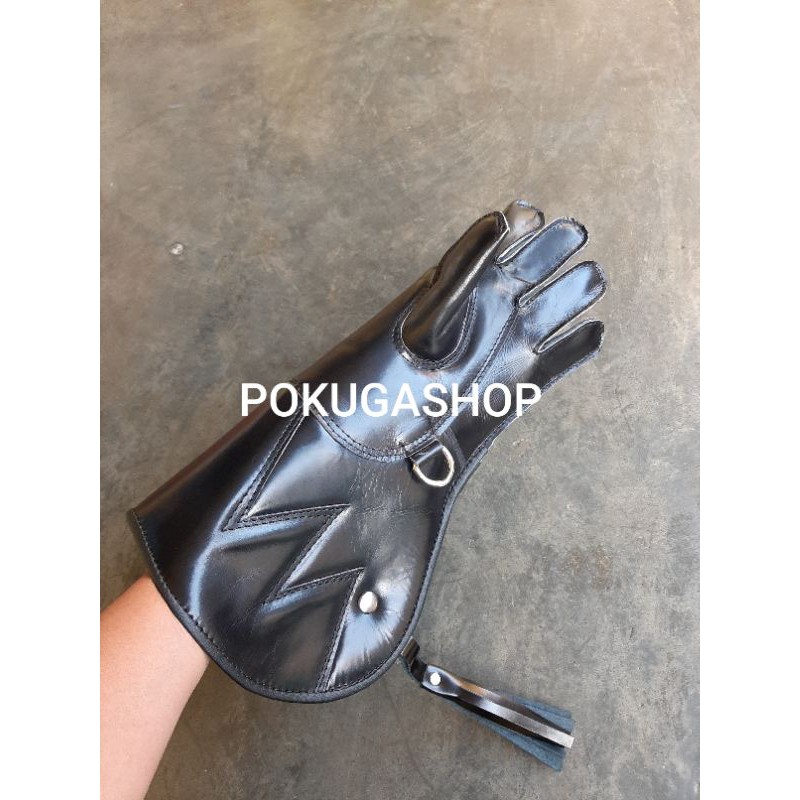 glove falconry / sarung tangan kulit burung elang alap alap dan burung hantu kulit sapi asli premium