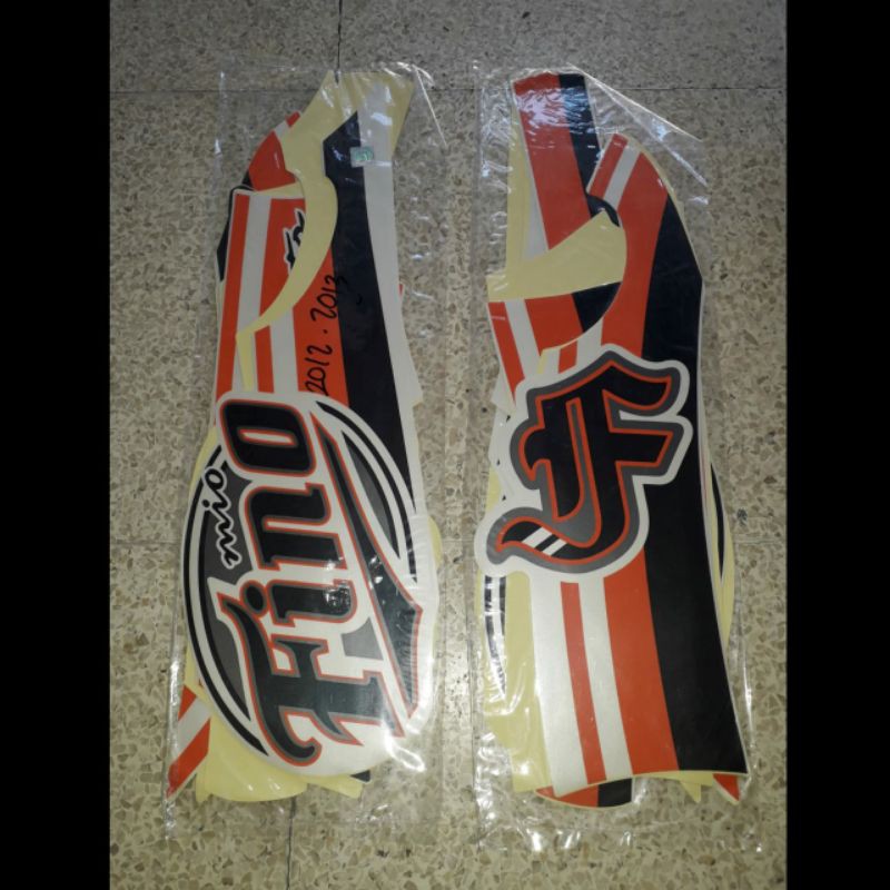 fino karbu fino lama standar ori lengkap sticker lis striping motor