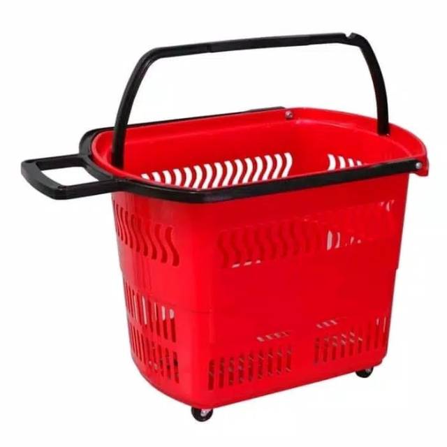 KERANJANG PASAR RODA SHINPO 342 / KERANJANG PAKAIAN / TROLLEY DORONG RODA / KERANJANG BELANJA