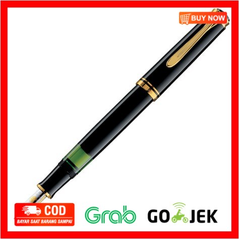 

(BISA COD) Pelikan M400 Souveran Fountain Pen 14k Gold Nib not Lamy - Black