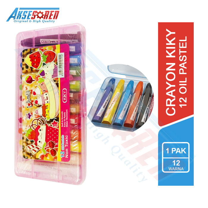 

Crayon Lengkap Murah Kiky [12 Warna] / Pensil Krayon / Kerayon / Cerayon Mewarnai /Oil Pastel Pencil