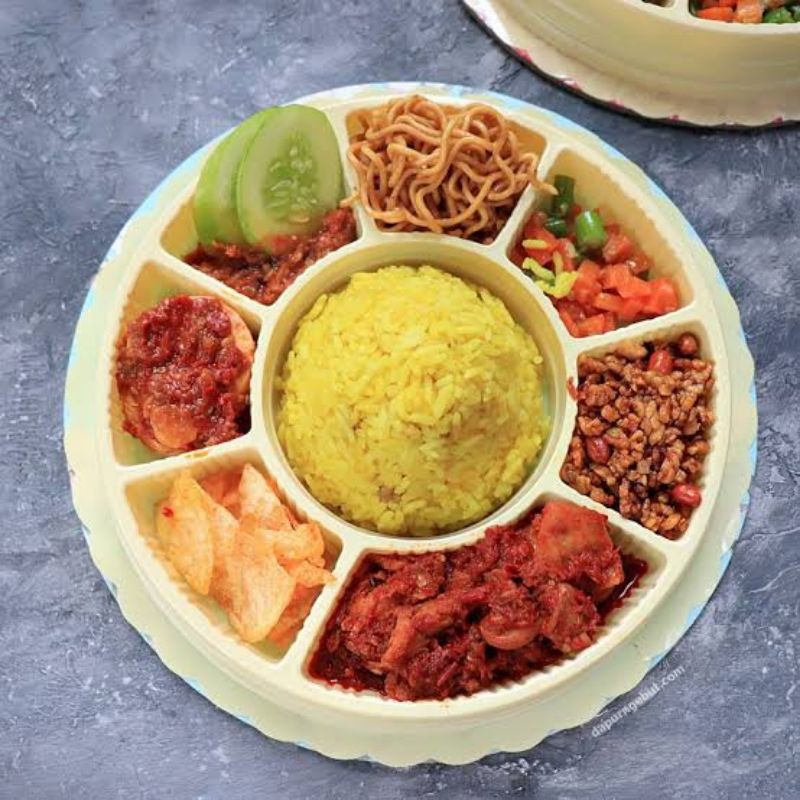 

Tumpeng Mini Pelangi Halal Murah Higienis