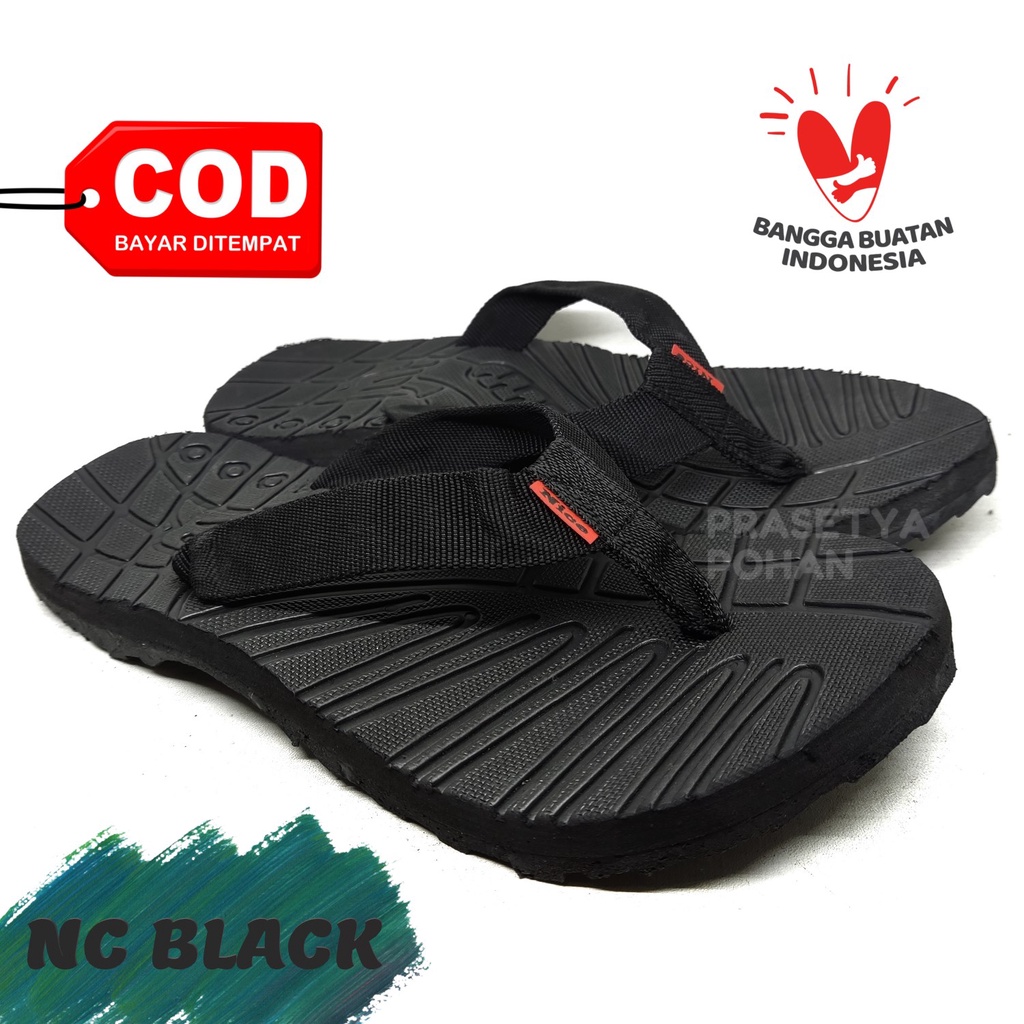 Sandal Pria EG Polos Anti Slip dan Tebal - Sendal Jepit Pria