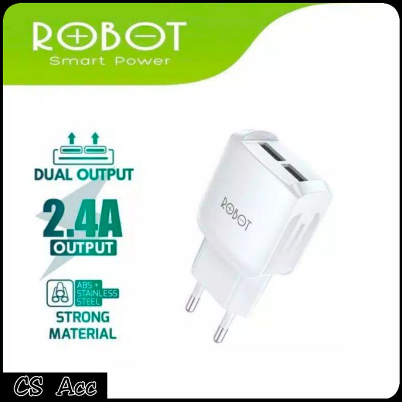 Batok Charger Robot RT-K6 Kepala Casan Adapter Original ROBOT 2.4 A Casan Robot RTK6