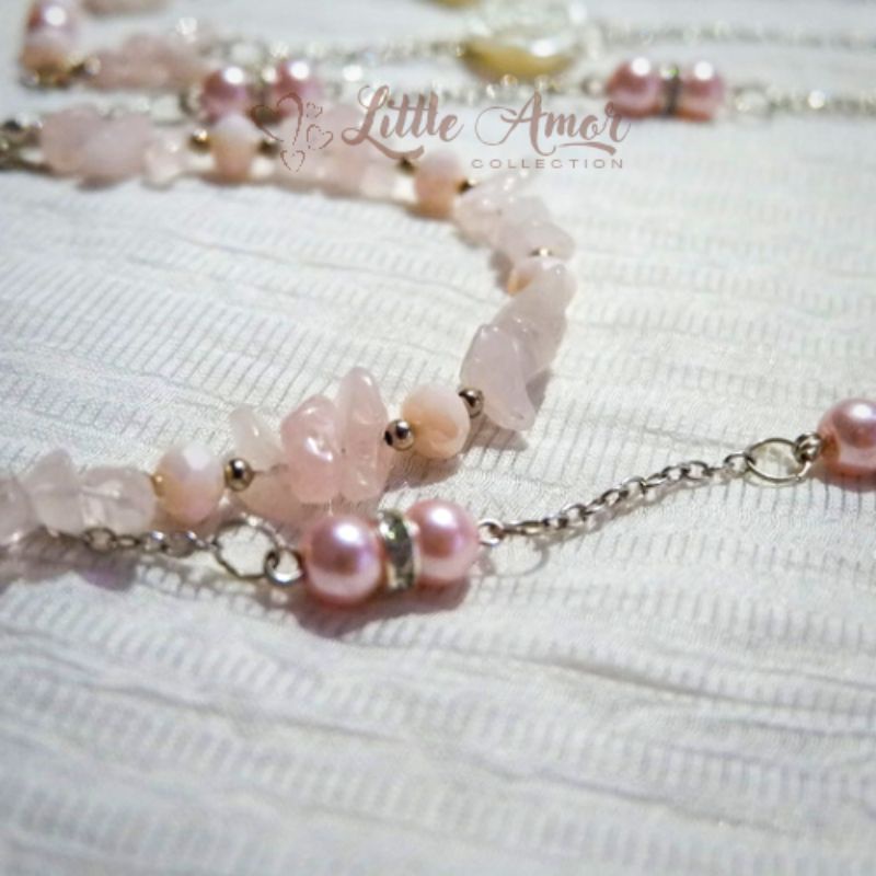 Strap masker / konektor masker / strap masker 2 in 1 / strap masker mawar / konektor masker kristal 