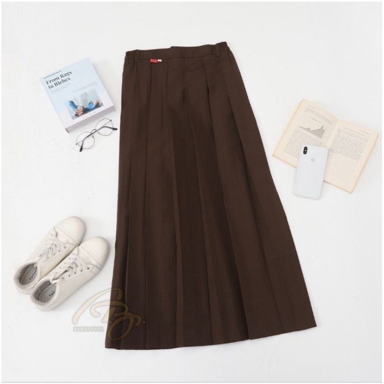 Seragam sekolah/ rok seragam sekolah/rok merah panjang/ rok putih panjang/ rok coklat panjang termur