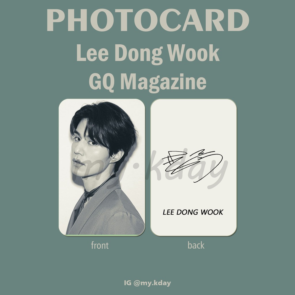 PCA-0043, Unofficial Photocard Lee Dong Wook GQ Magazine 2 sisi