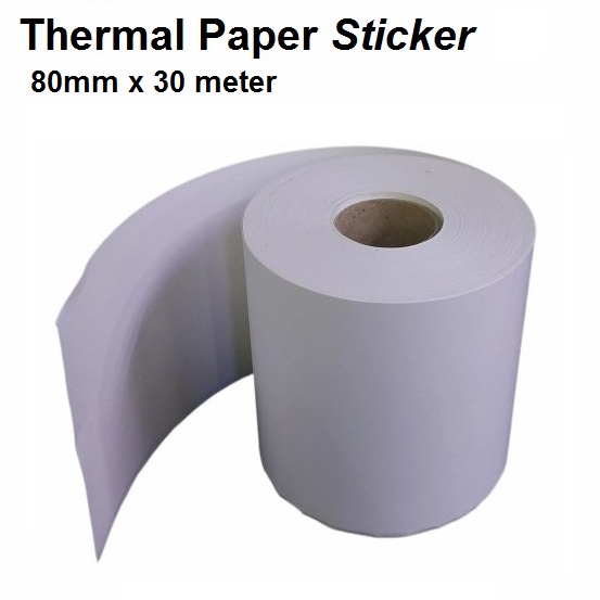 Kertas Struk Thermal Paper Roll Sticker 80mm