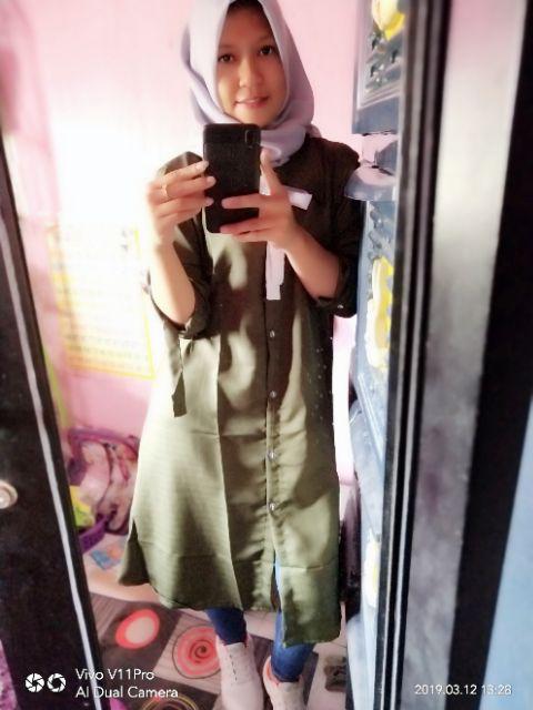 Tunik Batik Gempi Melati Fit Ld 105 Cm Katun Unggul Jaya Warna Pink Tosca Kuning Merah I.28057528.15