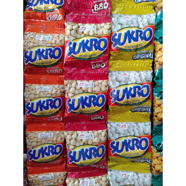 [20 gram x 10 bungkus] Sukro kacang bersalut