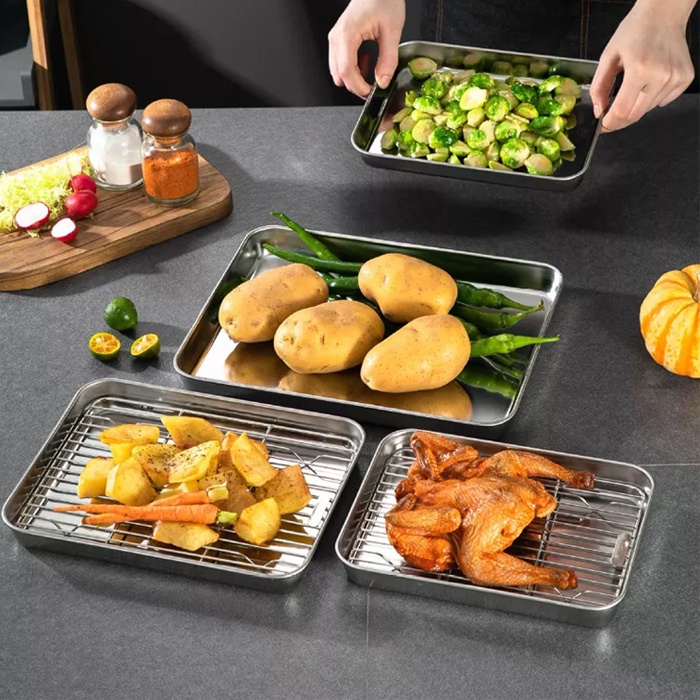 Loyang Oven Loyang Anti Lengket Loyang Kue Anti Lengket Baking Tray Stainles