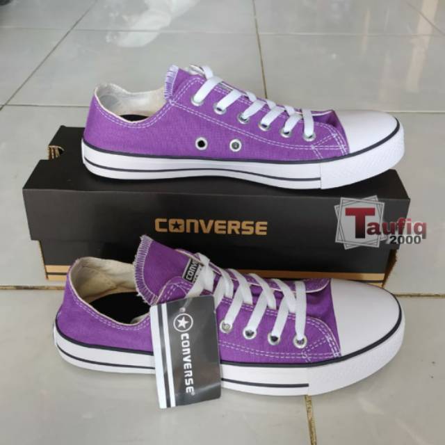 Sepatu Converse All Star Ungu Klasik Kanvas 12os + Box